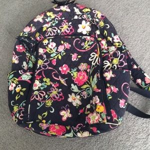 Vera Bradley blue ribbon pattern laptop bag